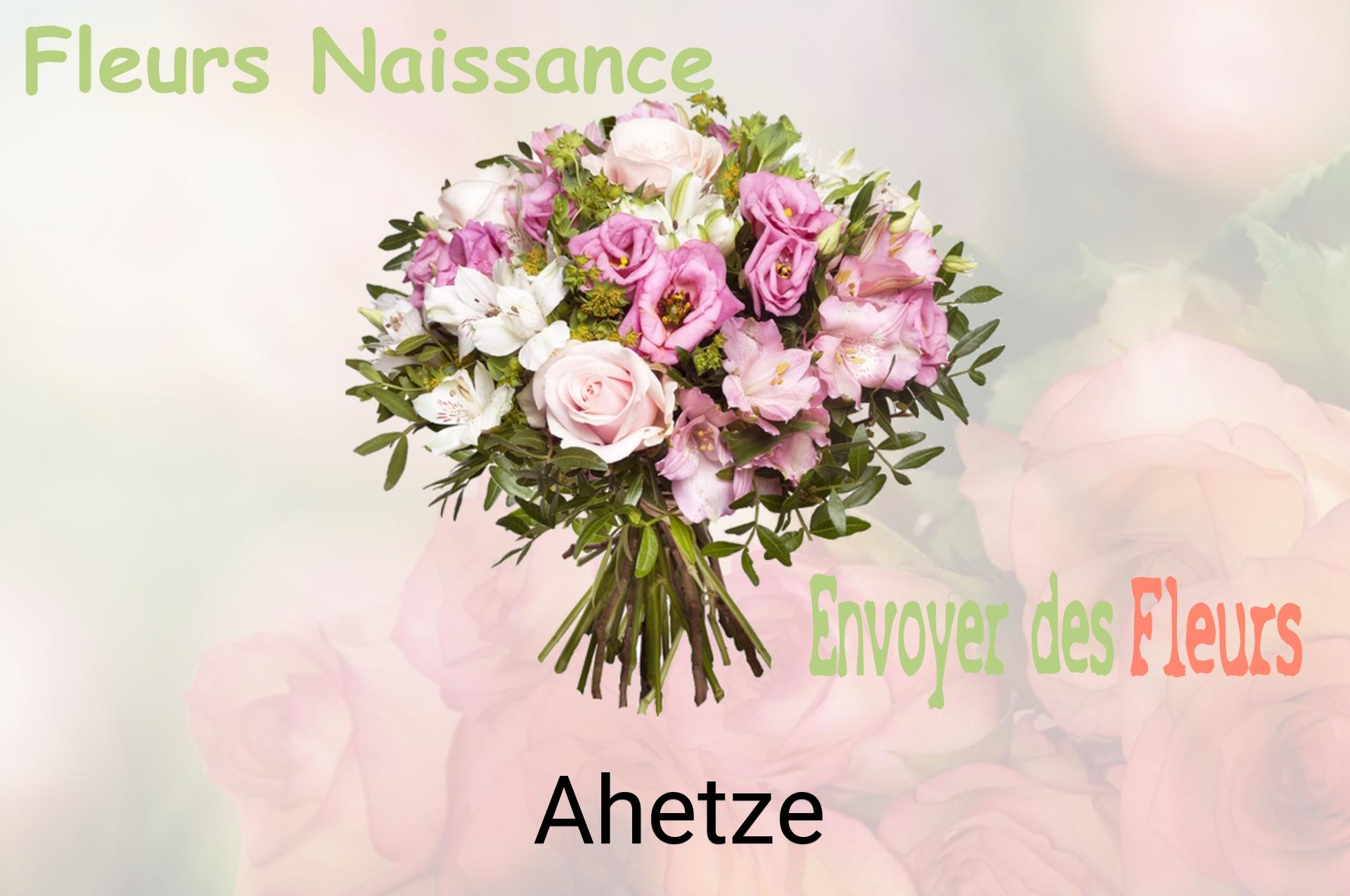 Bouquet de fleurs de naissance livré à Ahetze